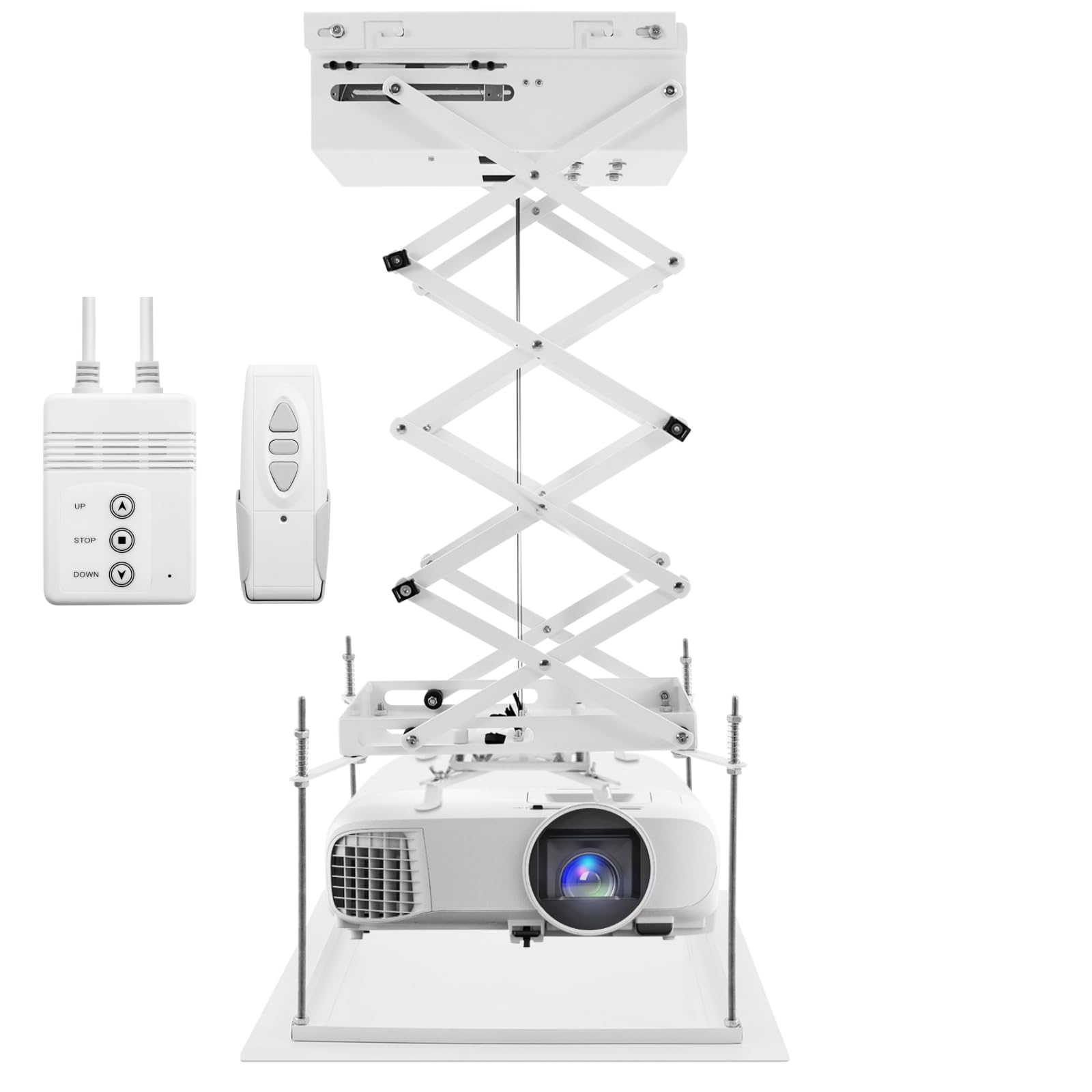 Motorisierter Projektorhalterung Aufzug Beamer Lift 1 m mit Fernbedienung Deckenlift Projektor Lifter