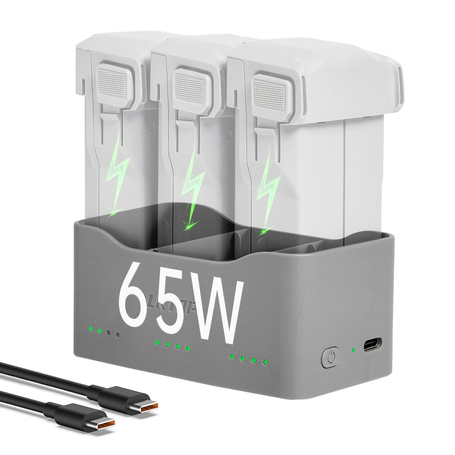 LKTOP 65W Mini 5/4/3 Pro Parallel Charging Hub for DJI Mini 5/4/3 Battery