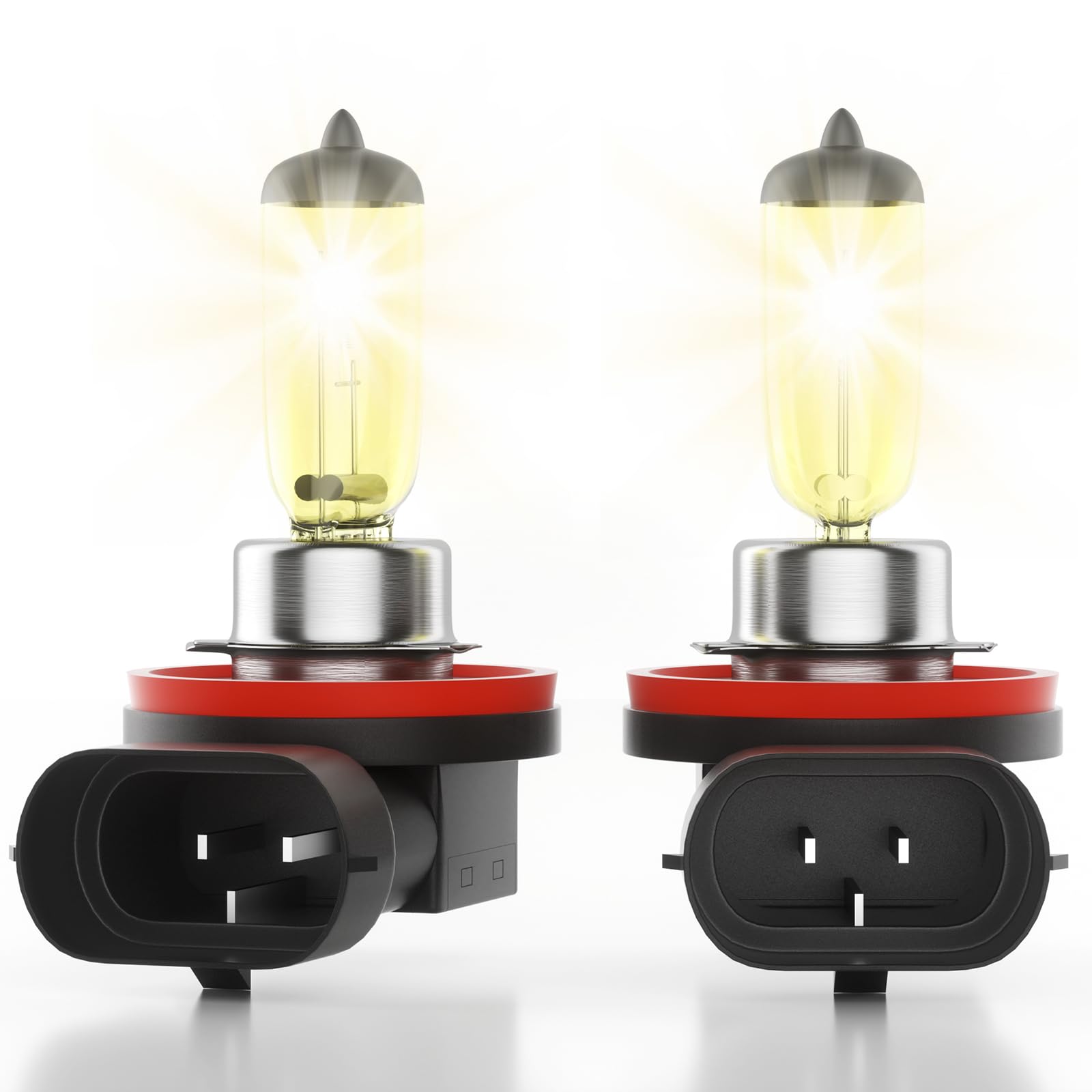 LUMYNARE H7 Halogen Headlight Bulbs, 5500K Bright White, 1800LM, 55W 12V Standard High Beam or Low Beam or Fog Light Bulbs, High Brightness Headlight Bulb for Car, Plug and Play, No Glare, 2 Pack — view 10