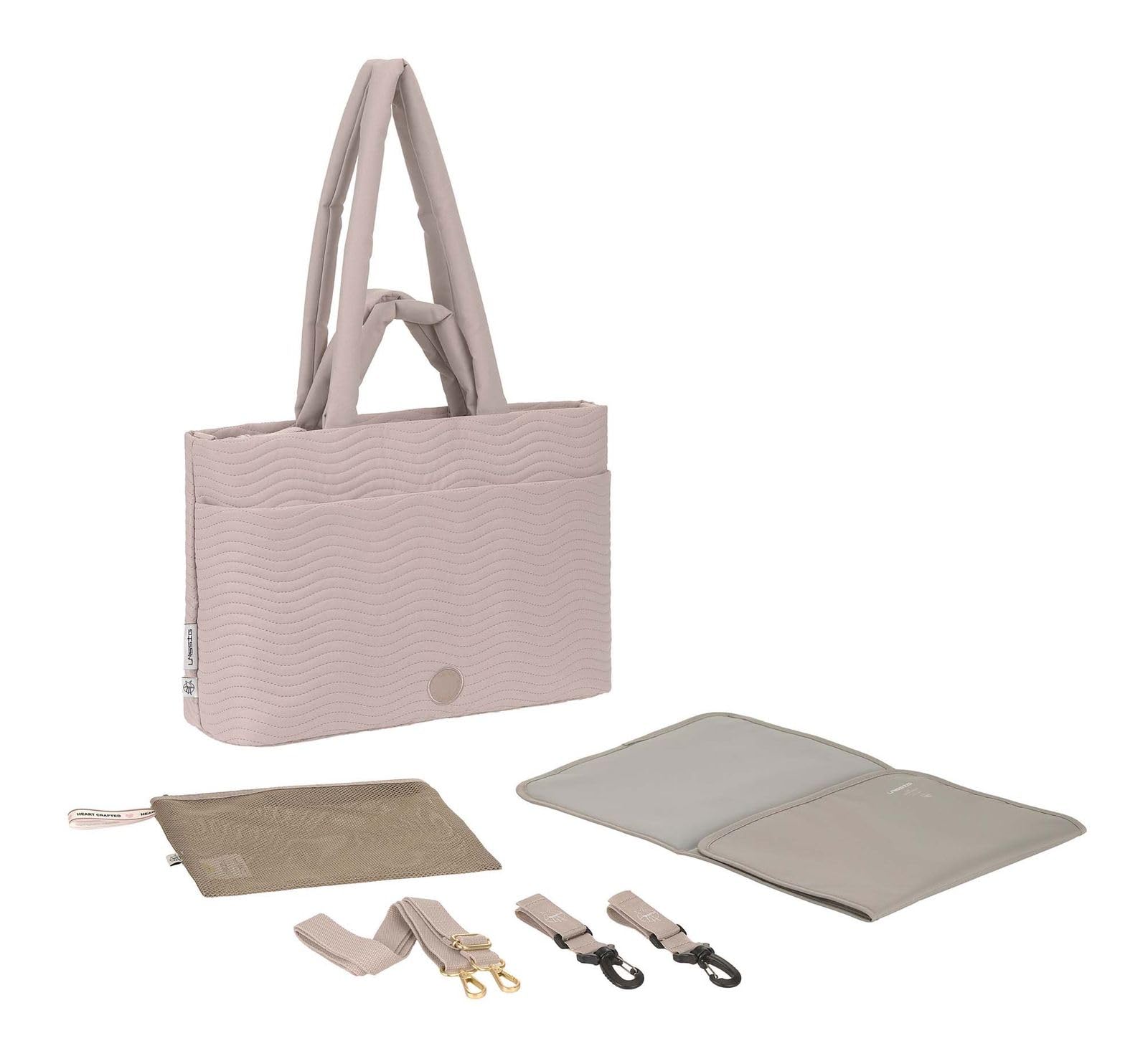 Lässig bolso de pañales bolso de hombro Liva Shoulder Bag Mushroom marrón topo