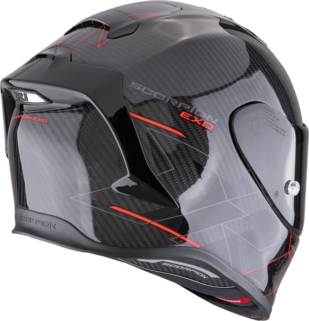 SCORPION EXO-R1 EVO CARBON AIR CYNERGY Nero-Rosso L