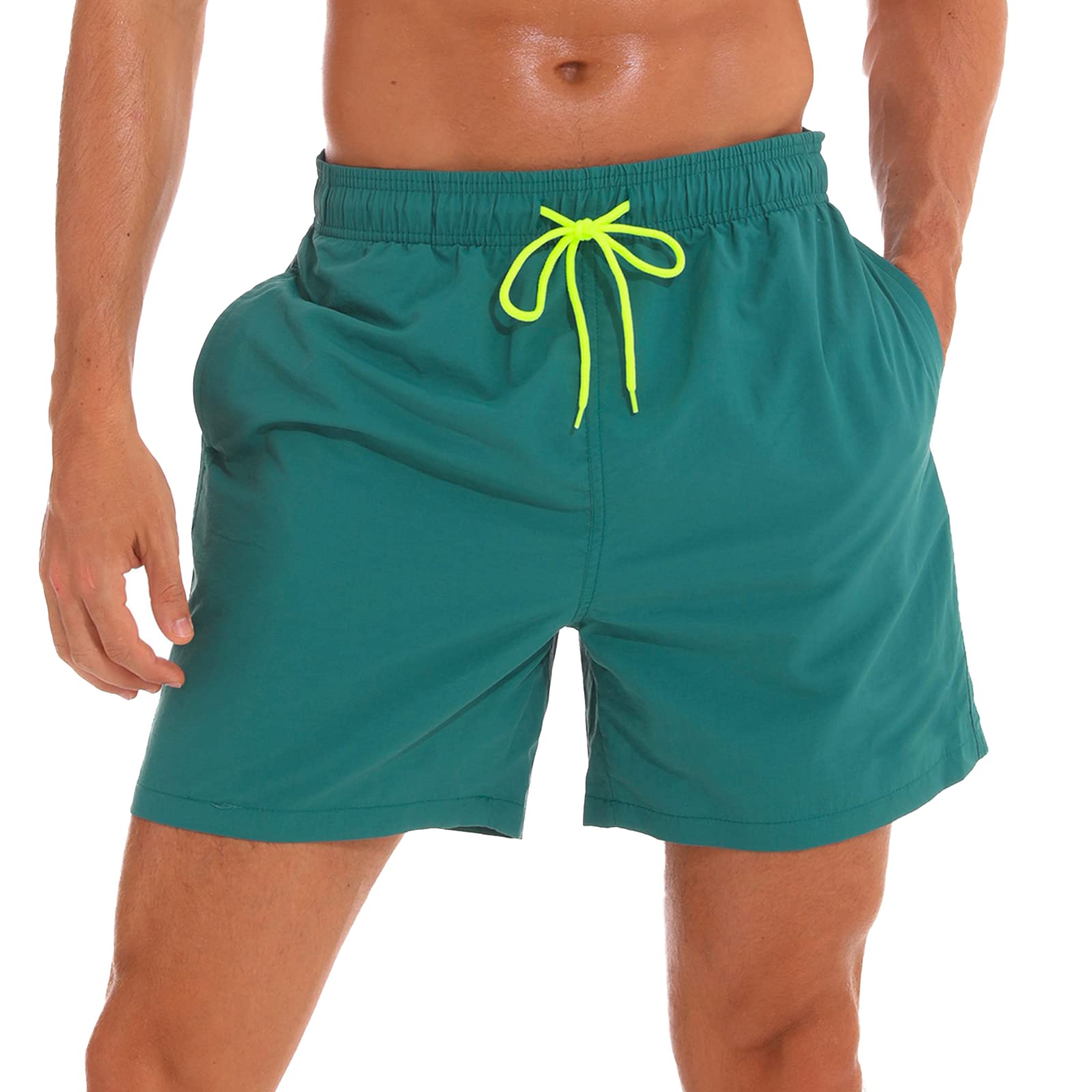 Arcweg Badehose für Herren Jungen Badeshorts für Männer Kurz Schnelltrocknend Beachshorts Boardshorts Strand Shorts mit Mesh-Futter und Verstellbarem Tunnelzug