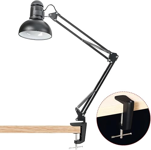 Miniatura 5 de PATIKIL Abrazadera de montaje en mesa de escritorio, abrazadera de escritorio universal en forma de C con tornillo ajustable para soporte de lámpara