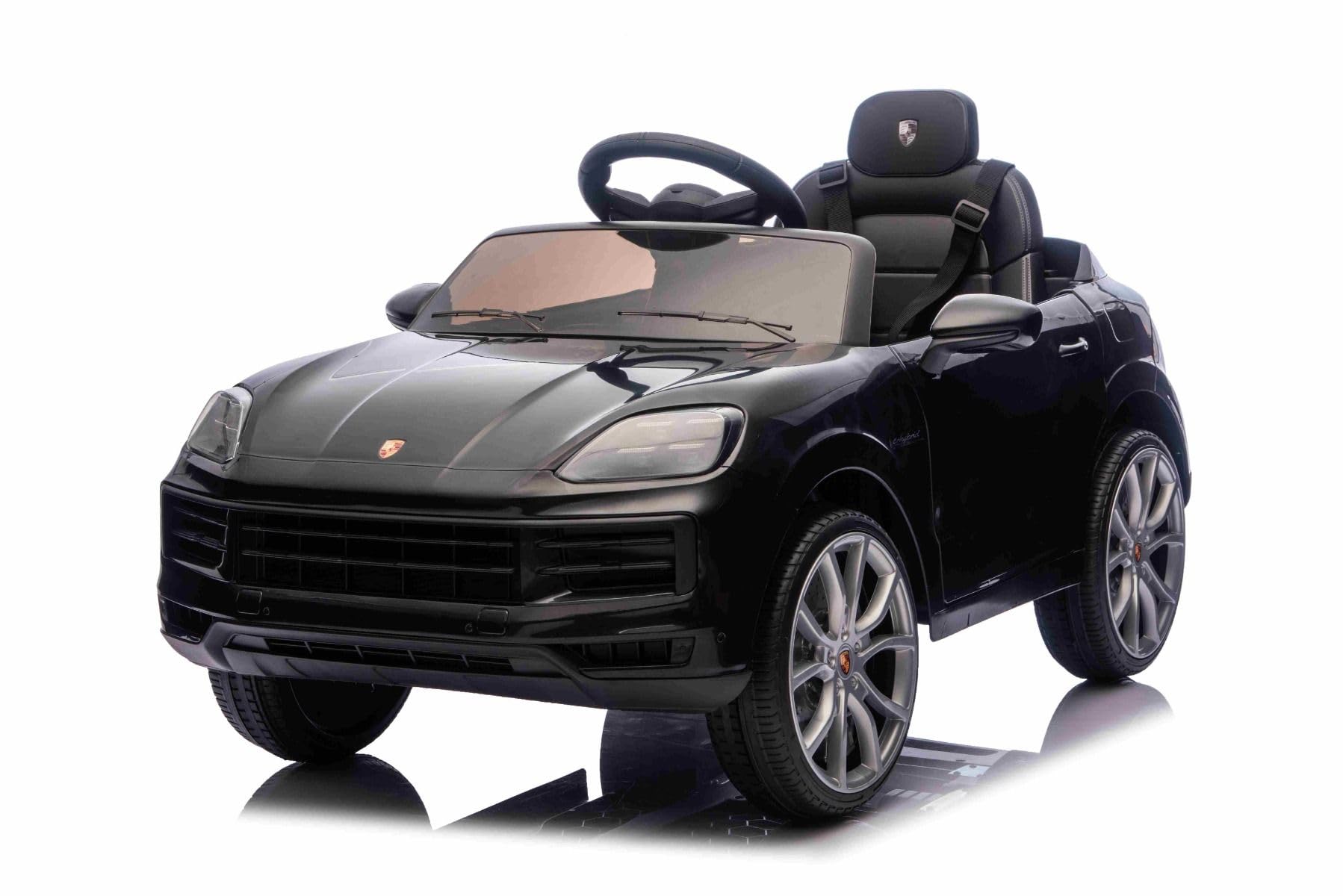 Porsche Cayenne dziecięcy samochód elektryczny 12 V, licencja – pojedyncze siedzenie elektryczne z baterią litową, zawieszenie, silniki 2 x 25 W, pilot zdalnego sterowania 2,4 GHz, MP3