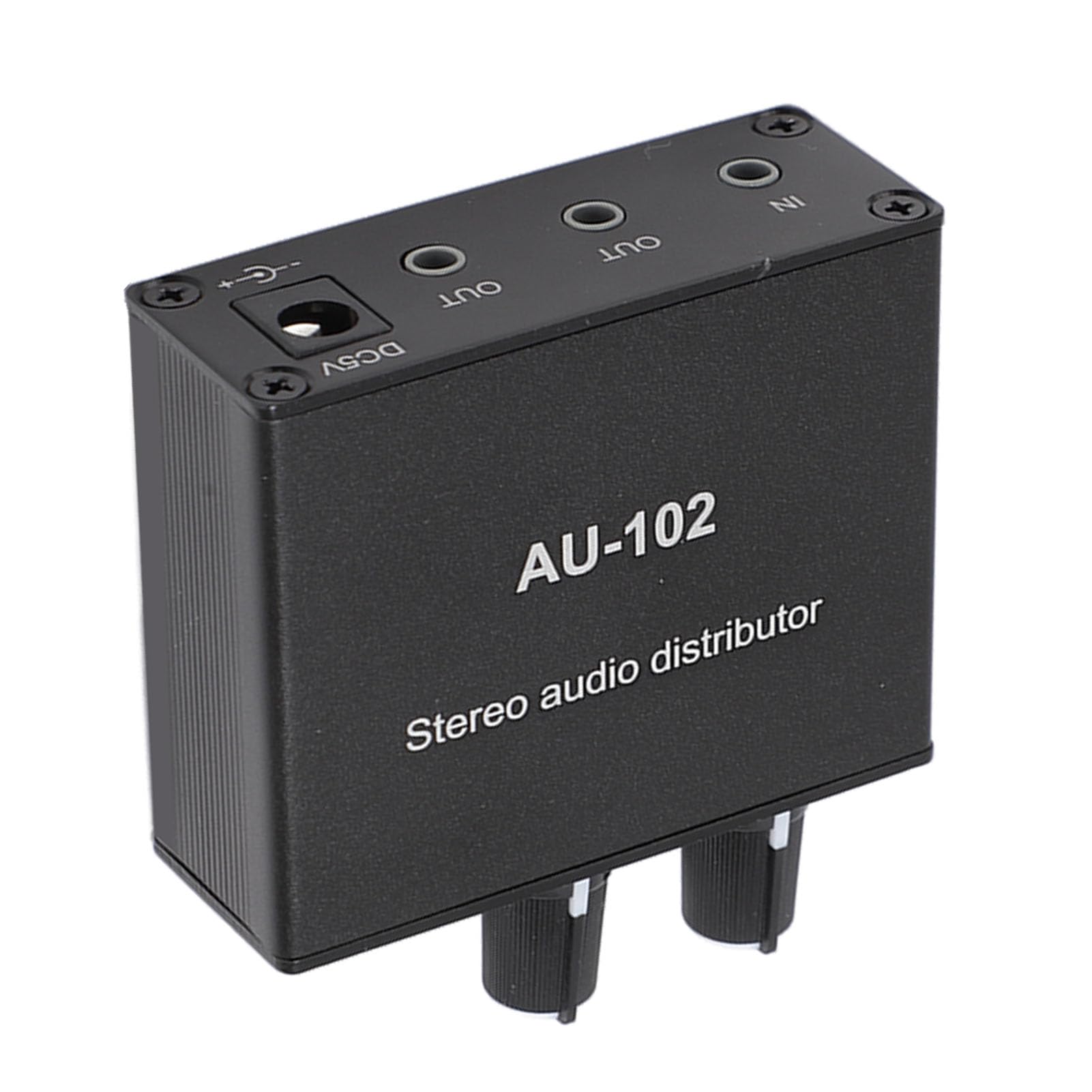 Mini Preamplificatore Microfonico, Amplificatore Audio a 2 Canali, Amplificatore Distributore Suono a Guadagno Pulito, Amplificatore Guadagno Microfono per Home Studio, Podcast