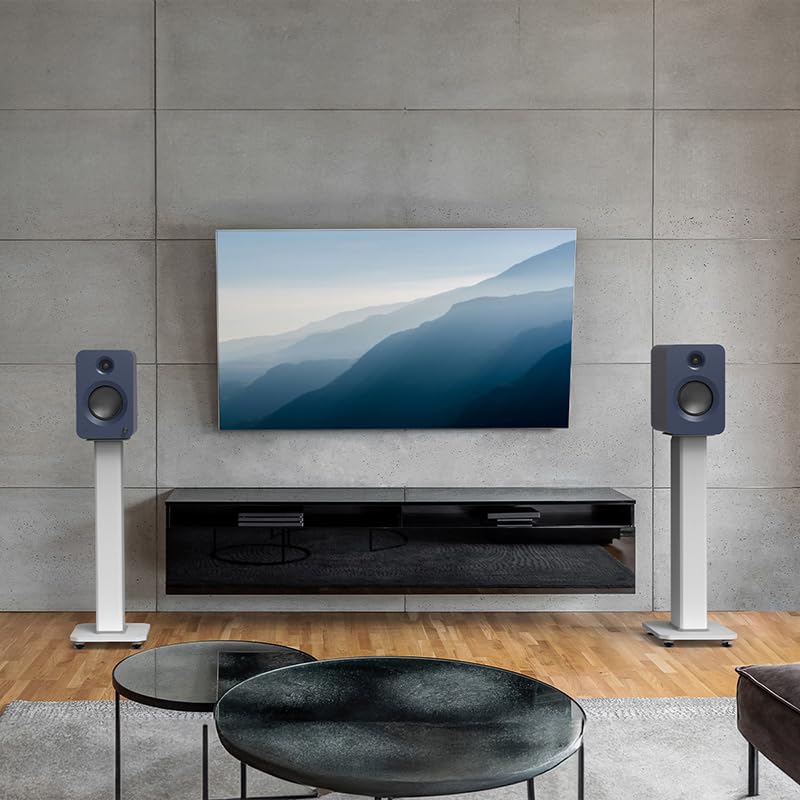 Image of Kanto REN Powered Speakers Bundle w /AudioQuest Sky 48 3m HDMI (Blue)