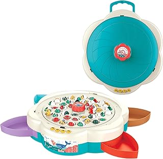 Xijobido Magnetisches Angelspiel Für Kinder,Angelspielzeug Mit Musik Für Kleinkinder | Spielzeug Für Eltern-Kind-Interaktion Für 4-6 Jährige