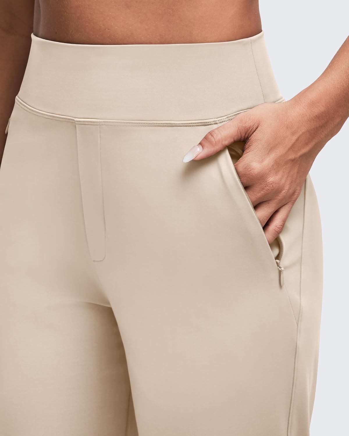 G4Free ShiftReady Women Dress Yoga Pants with Hidden Zipper Pockets High Waist Work Trousers Travel Slack Petite/Regular/Tall - Image 5