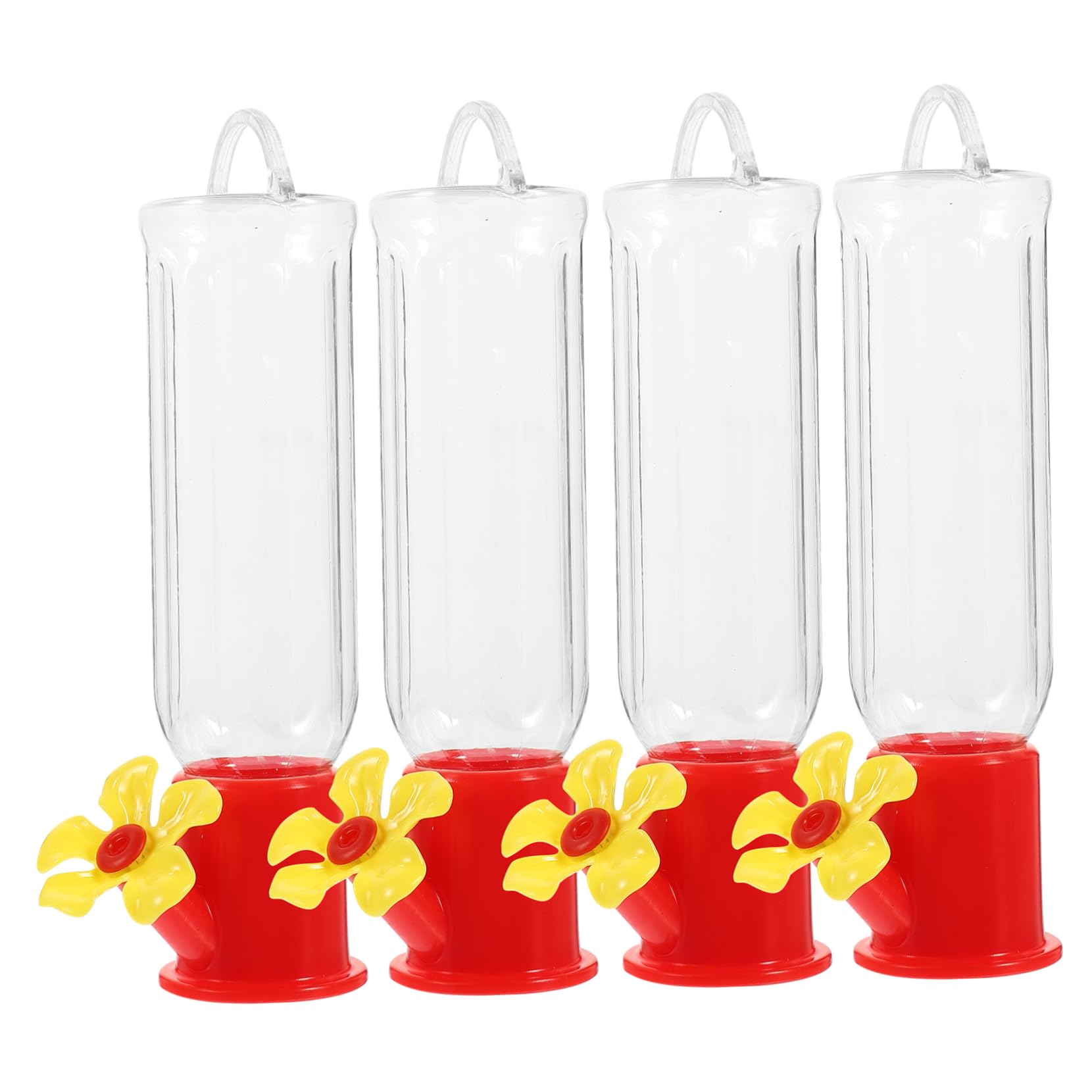 Sosoport 12pezzi Mangiatoia Per Uccelli Sospesa Plastica Da Contenitori Per Alimentazione Facili Da Riempire e Pulire Resistente e Durevole Per Esterni e