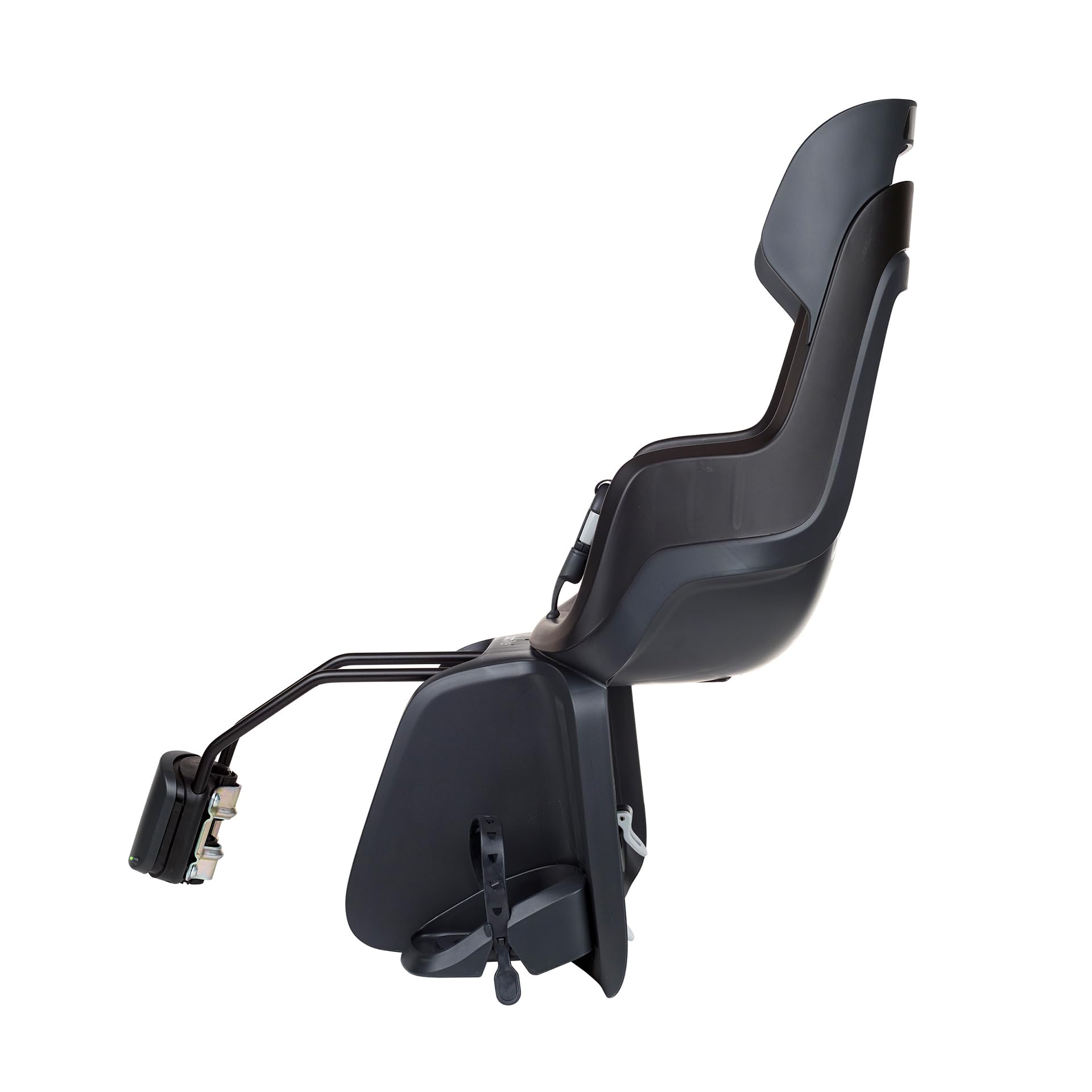 BOBIKE 8012400012 - Tylne krzesło GO Maxi do rowerów z kółkami 26-29" przyjazne dla dzieci o maksymalnej wadze 22 kg z kotwicą na ramie w kolorze miejskim czarnym