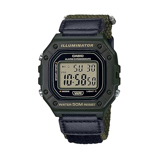 Casio W218H Series | Men’s Digital Watch | 50M WR | 1/100 Second Stopwatch | 100 SEC Chronograph | LED Backlight | Countdown Timer | Daily Alarm | Hourly Time Signal | 7 Year Battery