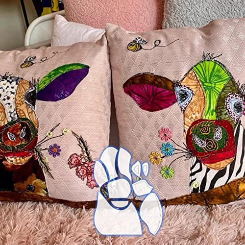 Stencils para Quilting - Adorável Farmhouse Animal modelo conjunto com vaca,Modelos estênceis artesa