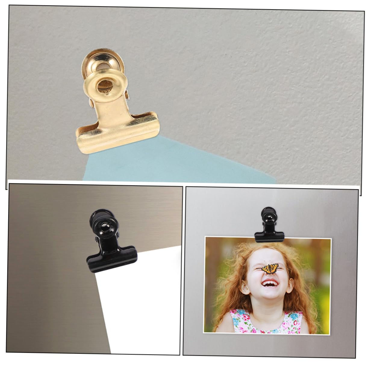 Artibetter 3 Sätze Magnetische Kleine Klammer Magnetische Seitenklammern Mini Fotoklammern Magnetische Fotoklammern Kleine Fotoklammern Magnetische Binderklammern 20 Stück * 3
