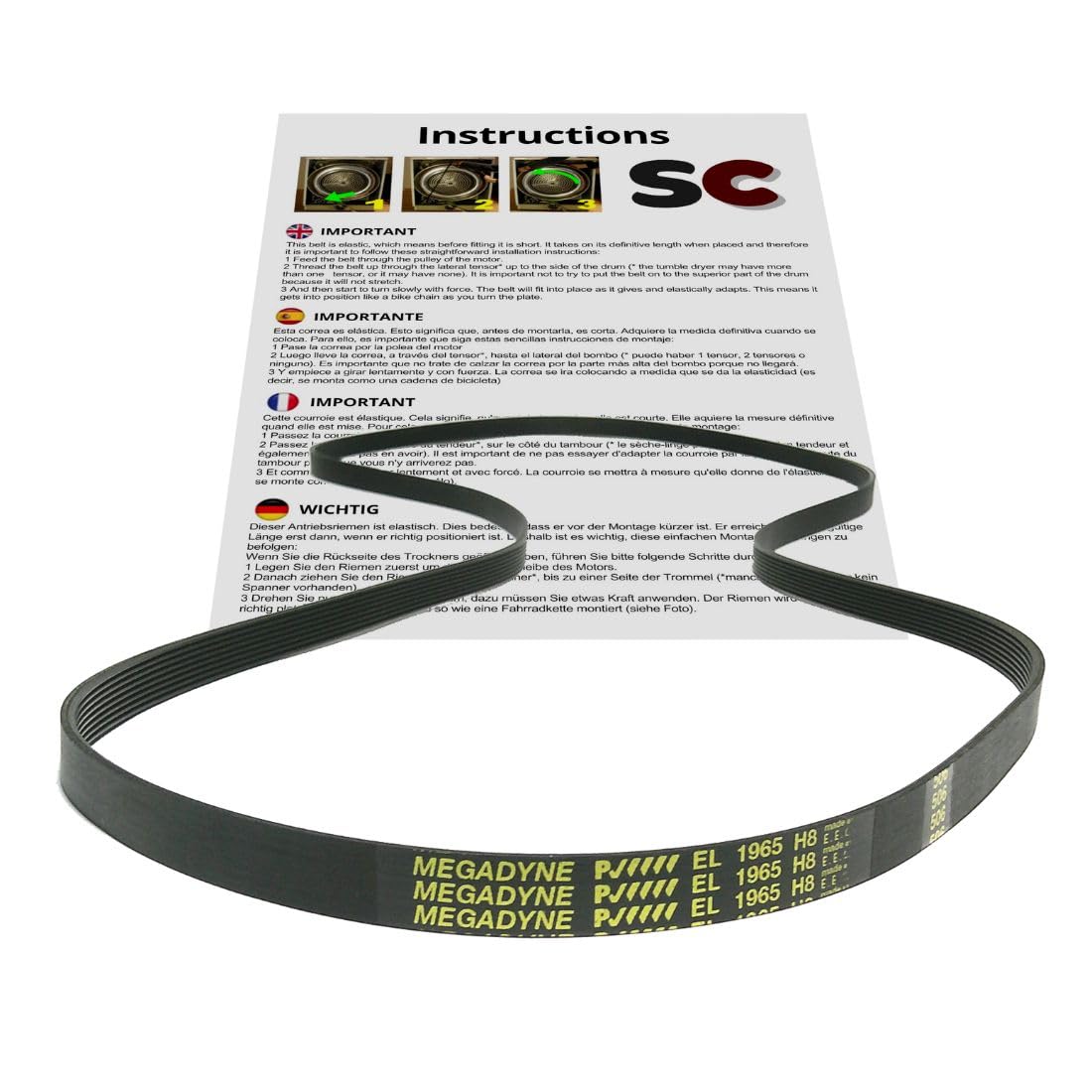 SC Solocorreas - EL 1965 H8 Dryer Belt