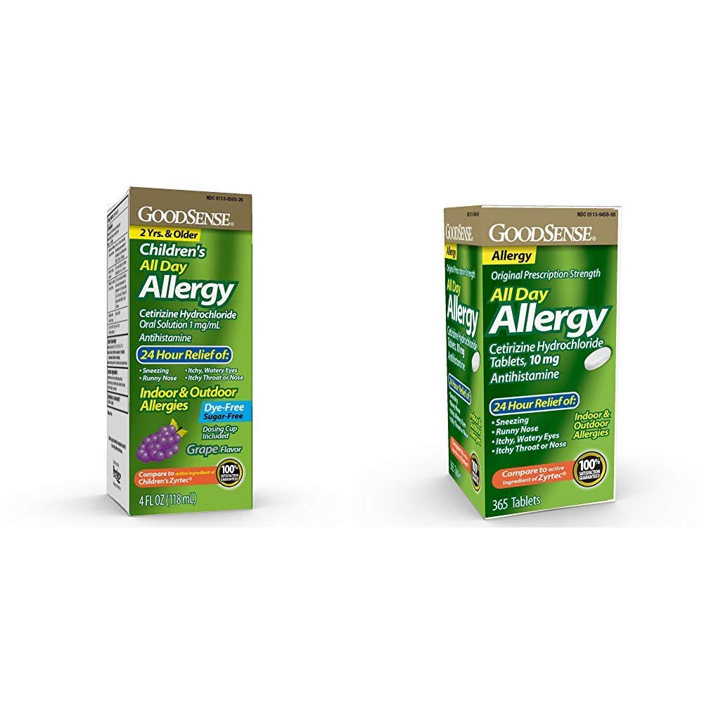 Equate 24 Hour Allergy, Cetirizine Hydrochloride Tablets, 10 Mg, 90