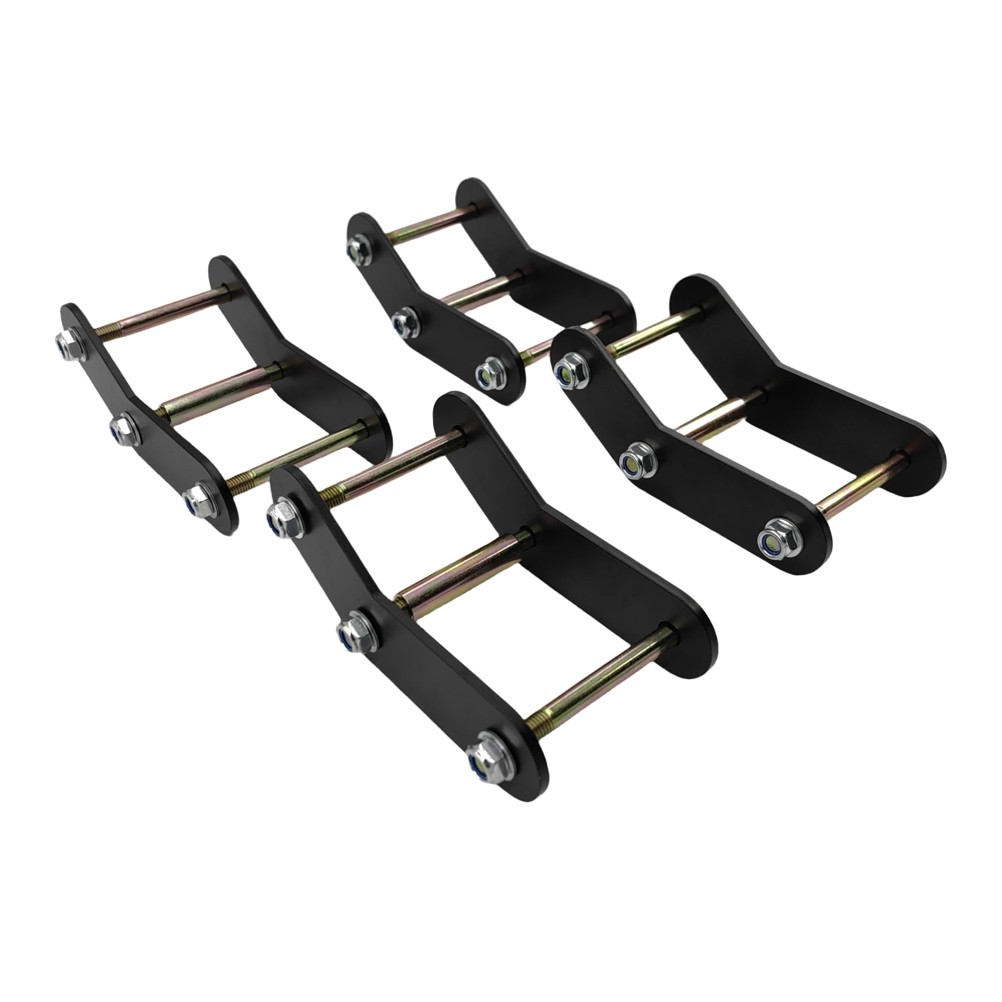 YANGCAN1.5" Full Front Rear Boomerang Lift Shackle Kit Compatible with 1987-1995 Jeep Wrangler YJ