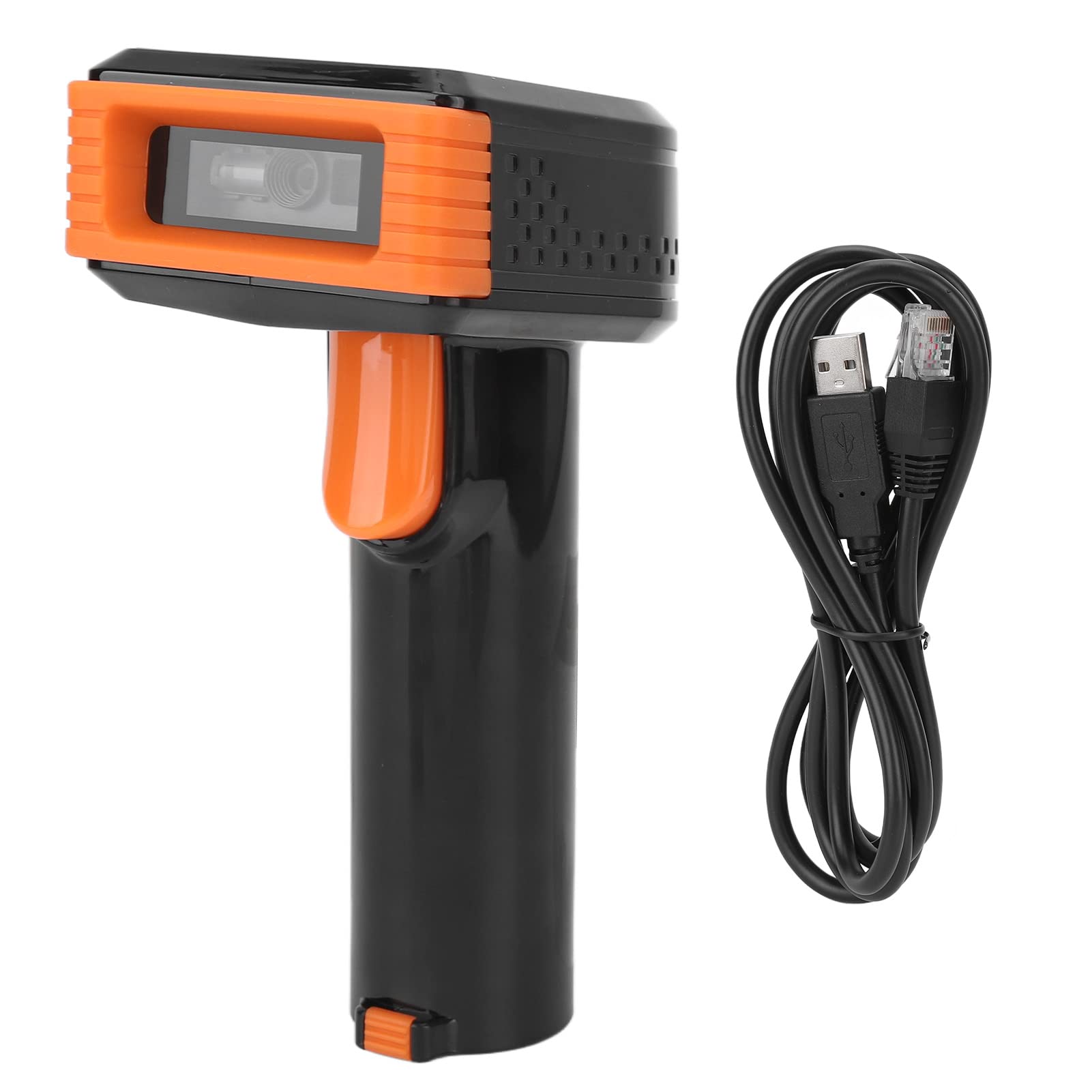 Gonetre Escáner de Código de Barras con Cable, Lector de Código de Barras USB 1D 2D Plug and Play para, con Diseño Portátil Ergonómico para Supermercado