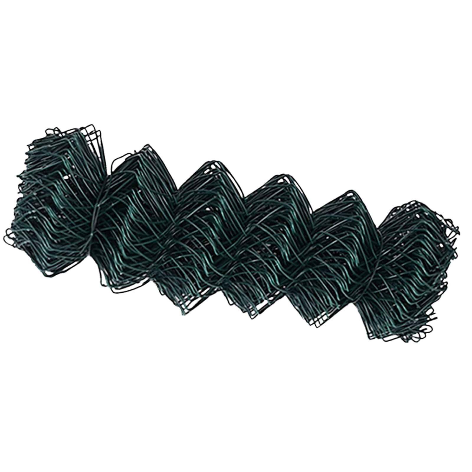 Steel Chain Link Fence Green 10 x 0.8 m Garden Fencing Roll Weatherproof UV Resistant Rust Proof Durable Outdoor Boundary for Terrace Backyard Patio