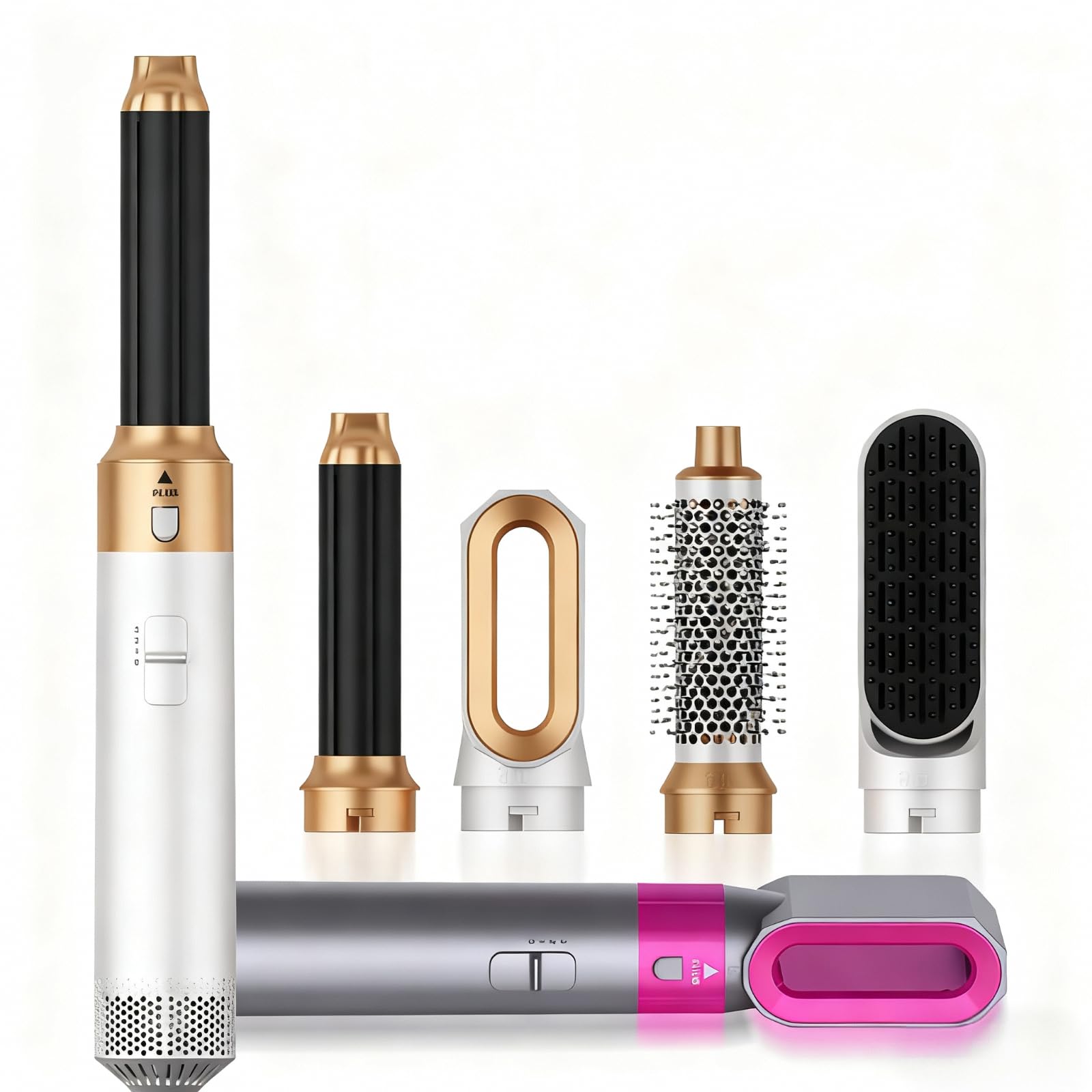 Multistyler 5 in 1, 1000W Spazzola Asciugacapelli Multifunzione, Spazzola Asciugacapelli Rotante Lisciante for Capelli, Air Styler Set for Capelli Ricci, Lisciante, Asciugare