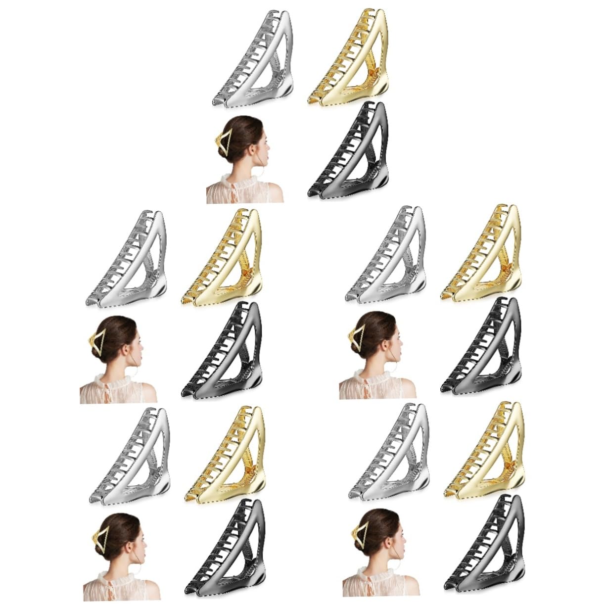 FRCOLOR 15stücke Große Haarklammern Für Dickes Haar Rutschfeste Haarschmuck Accessoires Für Damen Und Mädchen Zum Schnellen Styling Für Jeden Anlass
