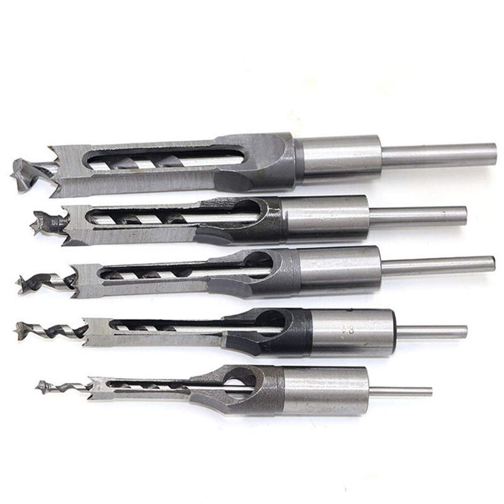 Set Di Punte Per Trapano Per Legno Con Foro Quadrato, Kit Di Strumenti Per Trapano Per La Lavorazione Del Legno, Foro Quadrato, 4 Pezzi, Punte Elicoidali, Set Di Punte Per Scalpello A Mortasa, Con C