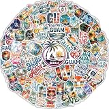 100PCS Guam Stickers – Chamorro Culture Hafa Adai Island Vinyl Stickers Waterproof for Laptop, Water Bottle, Travel Souvenir