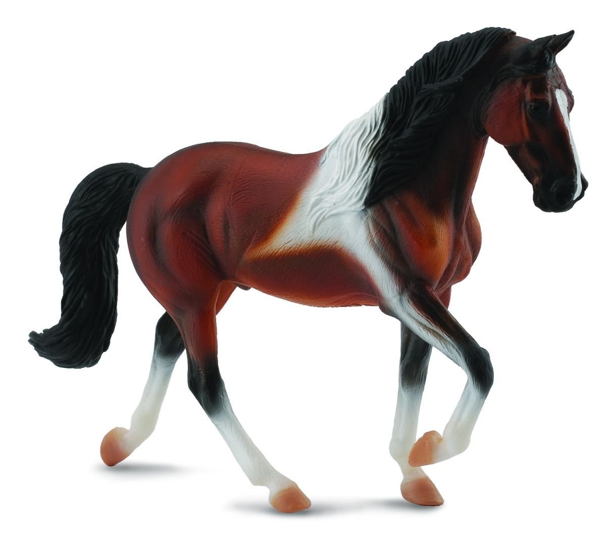 CollectA Tennessee Walking Horse Stallion, Bay Pinto