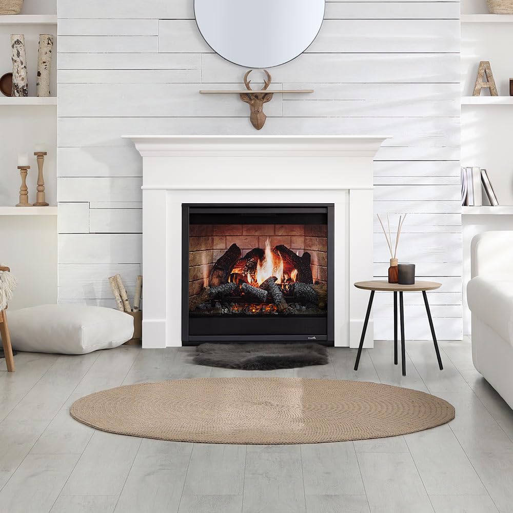 SimpliFire Inception 36-Inch Electric Fireplace Wescott Mantel Package with Folio Front (SF-INC36-SF-FOL-36-SF-MK-WS-INC36)