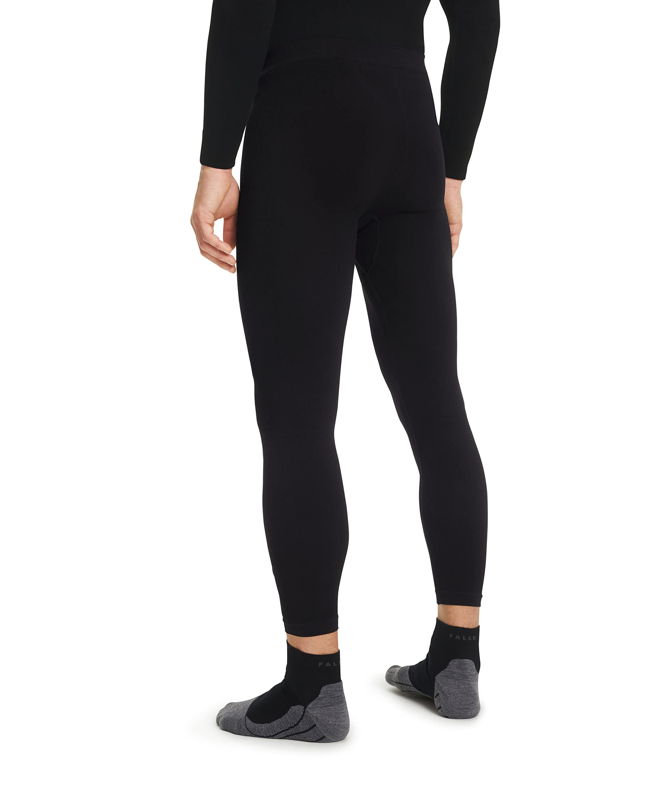 FALKE Maximum Warm Long M Ti filo funzionale asciugatura rapida 1 pezzo, Calzamaglia Uomo, Nero Black 3000-O, S