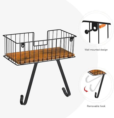 Miniatura 6 de YBING Soporte para tabla de planchar con patas en Y, soporte de pared con estante de almacenamiento, soporte para plancha y tabla de planchar con