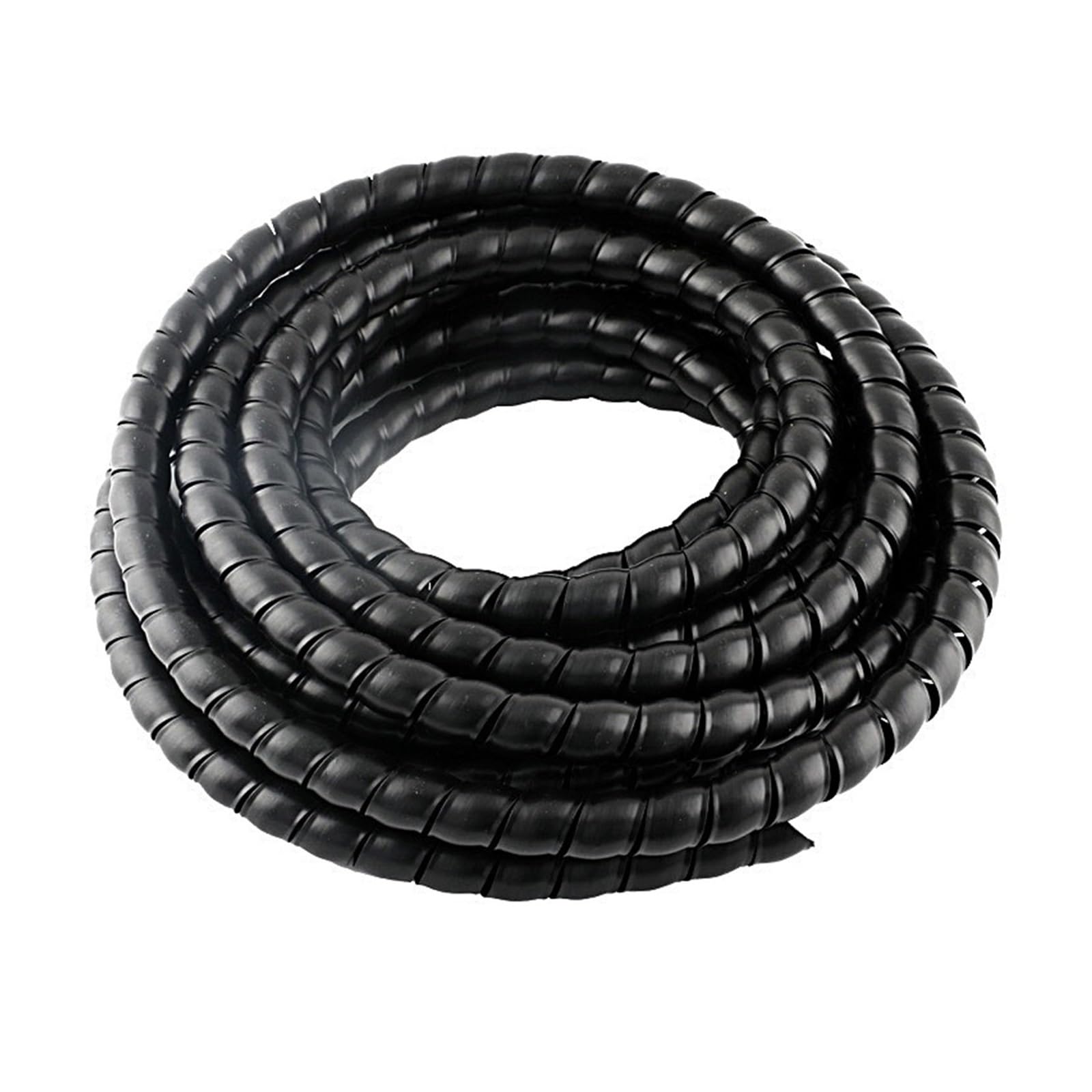 Avvolgicavo a spirale flessibile Tubo di avvolgimento 1/2/5M 8/10/12/16/20 mm Organizzatore cavi Manicotto protezione del cavo Protezione a spirale(Grey,ID 18mm,5 Meters)