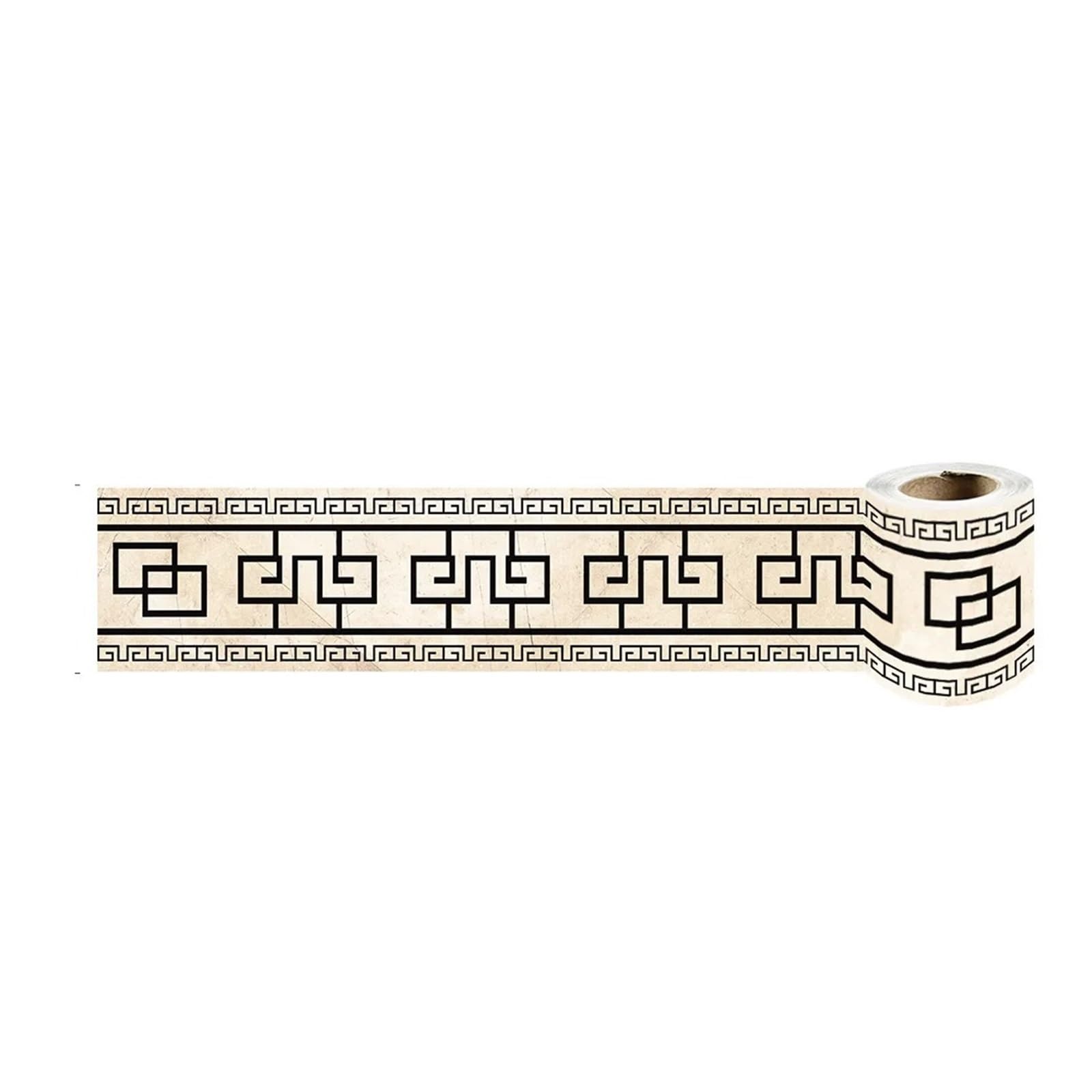 Rodapies Rodapié autoadhesivo for pared, pegatina de borde, papel tapiz impermeable, línea de cintura de vidrio for baño y oficina, pegatina for suelo, decoración del hogar, 2 uds. Para Cocina，Baño(He