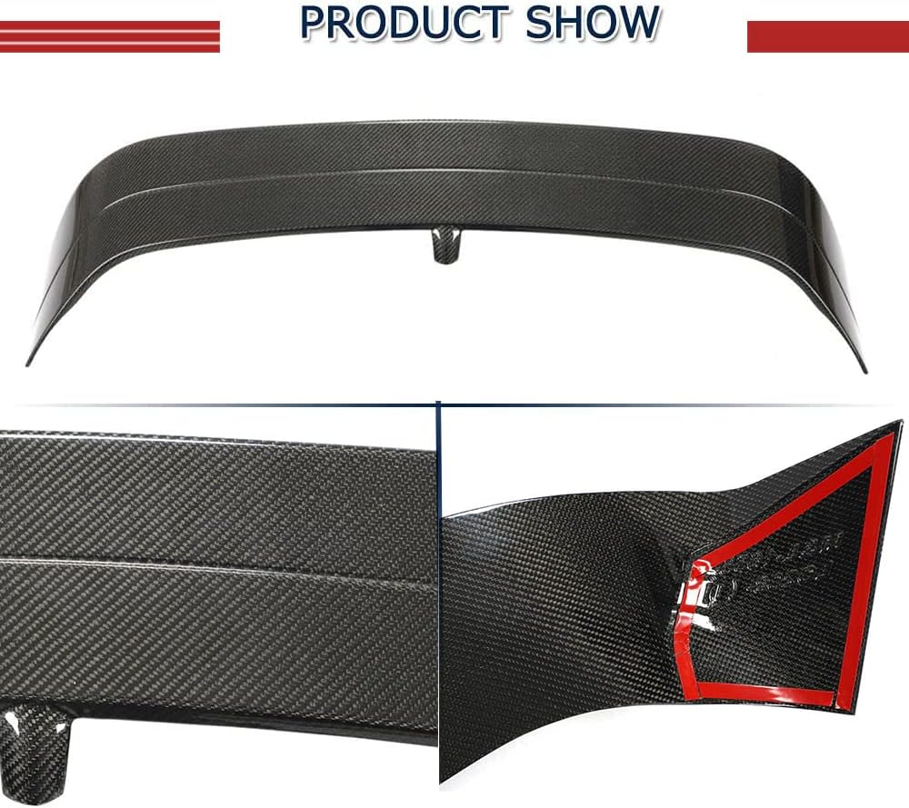 Golf 8 Carbon Fiber Rear Roof Spoiler for Volkswagen VW Golf 8 Mk8 GTI Hatchback Rear Trunk Spoiler Top Window Wing Factory Outlet