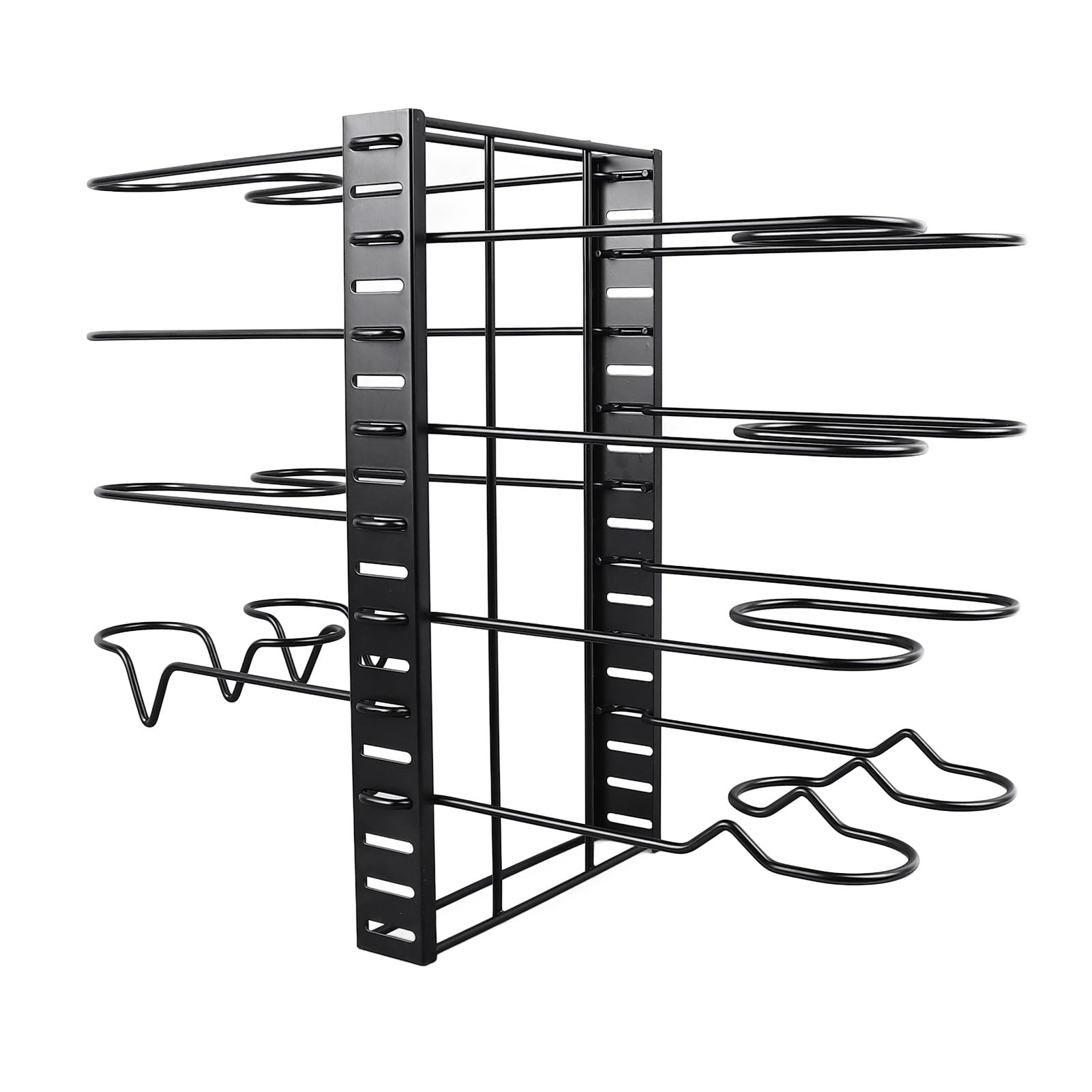 Organizzatore per pentole regolabile resistente sotto l'armadio da per pentole pentole coperchi ferro 48x20 5x38 cm