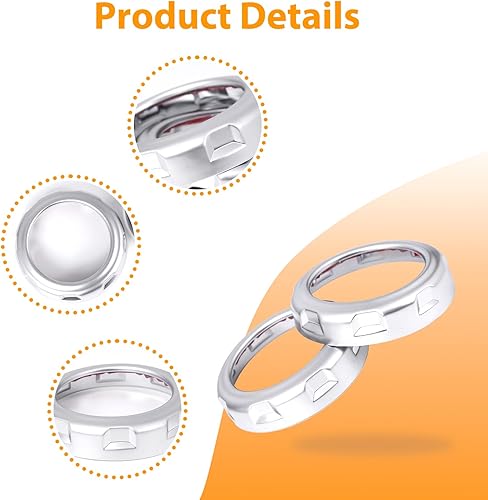 Miniatura 7 de LLKUANG Anillo de cubierta de salida de ventilación de aire para Land Rover Discovery 3 Discovery 4 LR3 LR4, Range Rover Sport 2005-2013