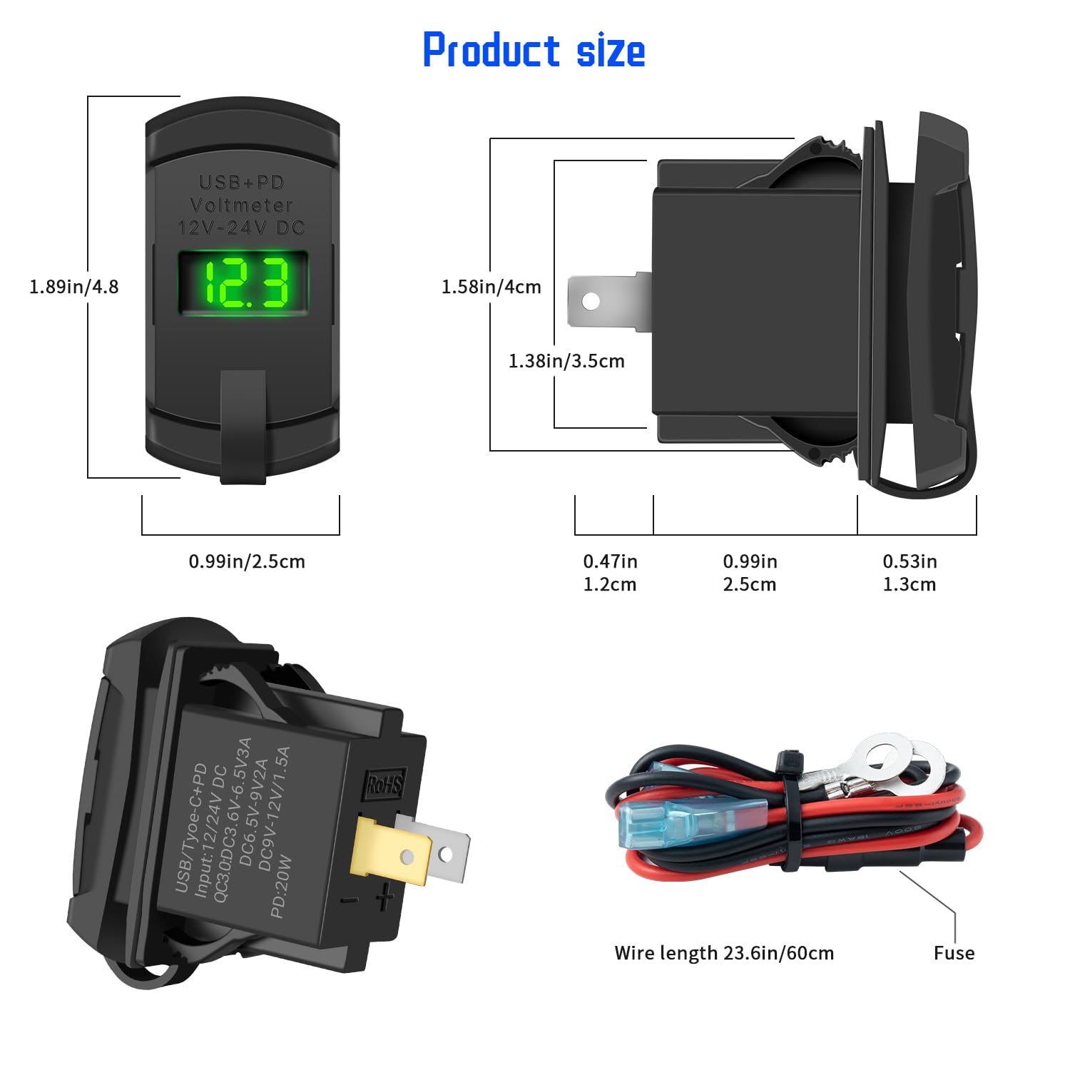 Rocker Switch Style Usb Snapklik.com : FXC Rocker Switch Style USB Charger