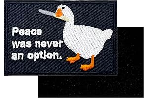 Peace Was Never An Option Embroidered Hook and Loop Patch