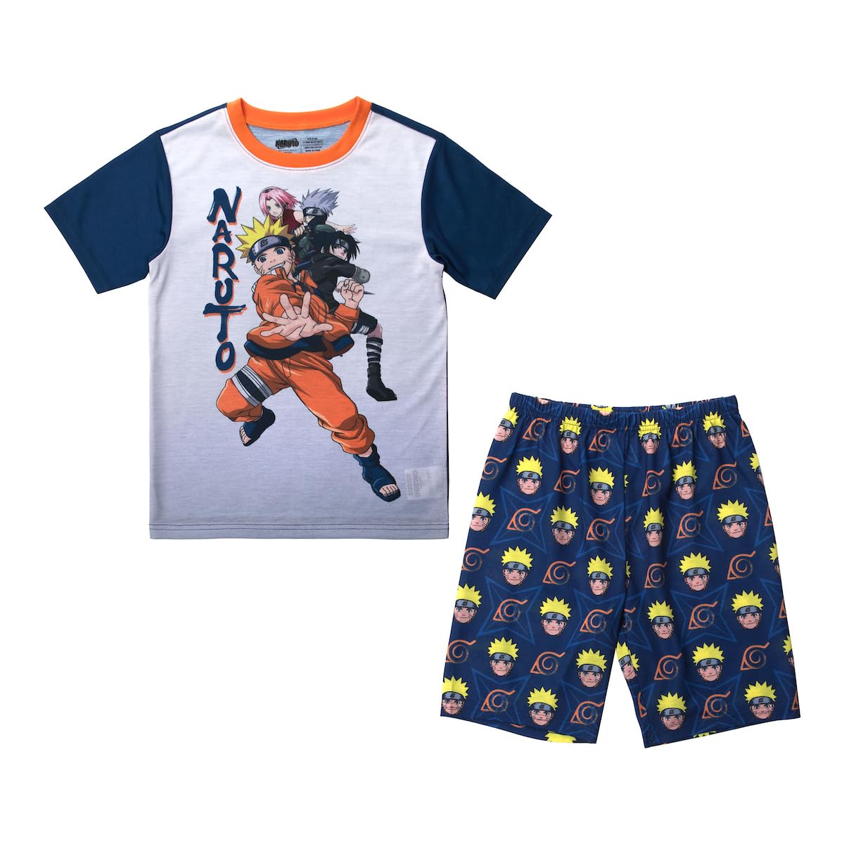 BioworldNaruto Youth Short-Sleeve Pajama Set (2 Pieces)