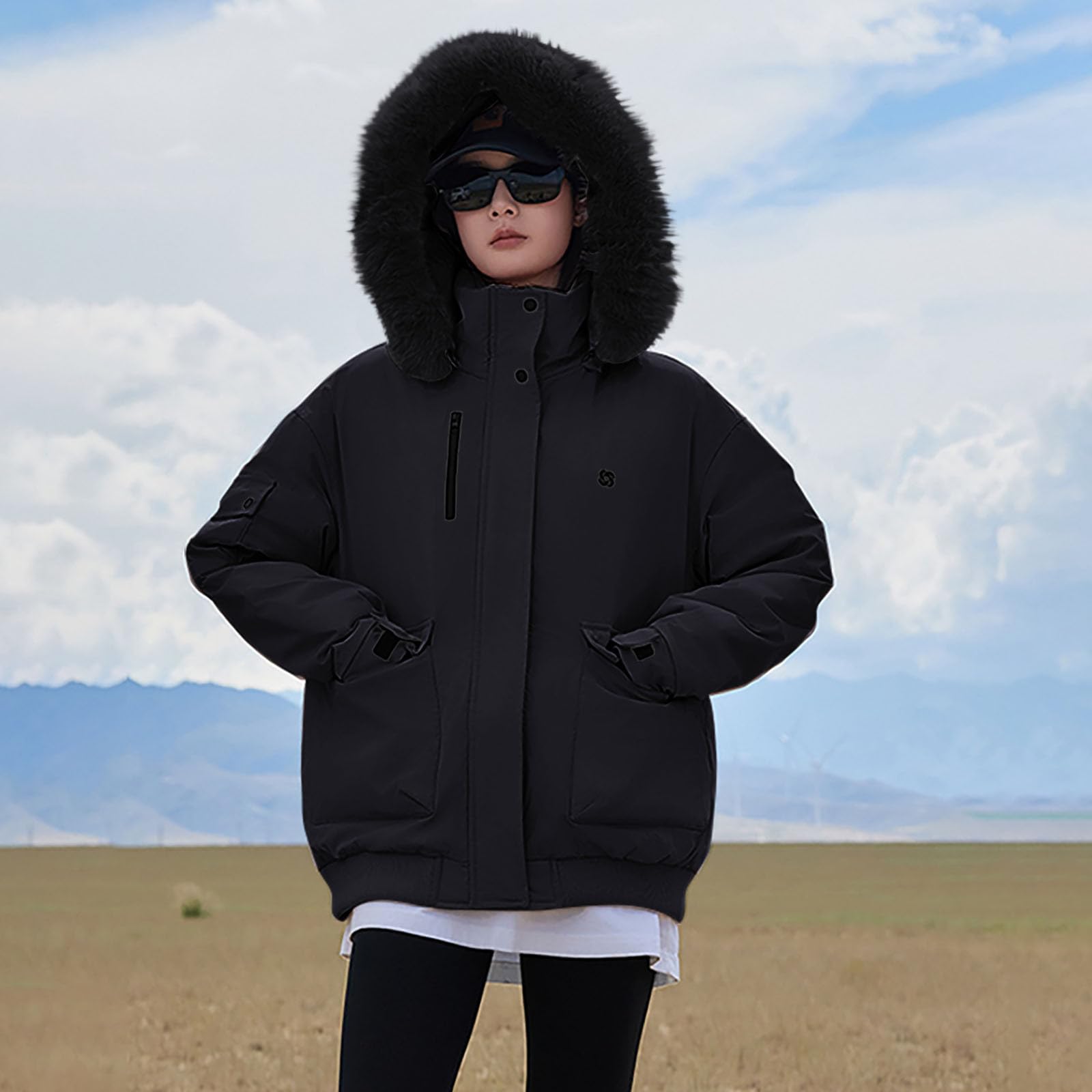 HAOLEI Piumino Trapuntato Da Donna Leggero Con Cerniera Cappotto Corto Imbottito Con Tasche Cappotto Piumini Ultraleggero Pesante Giubbotti Imbottiti Giubbini Giacca Imbottito Invernale