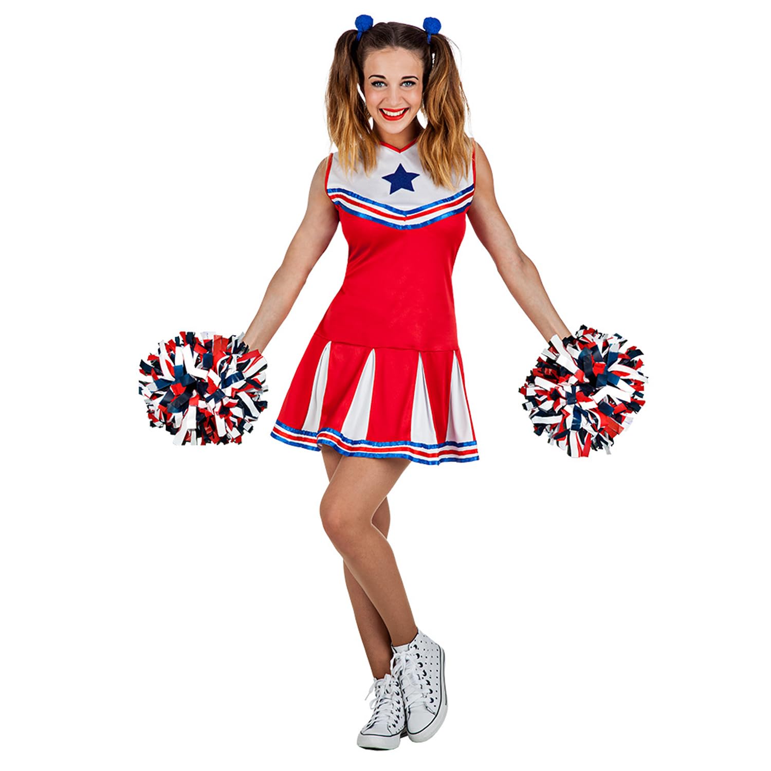 Boland 84438 Adult Cheerleader Holly Costume, Multicoloured, S