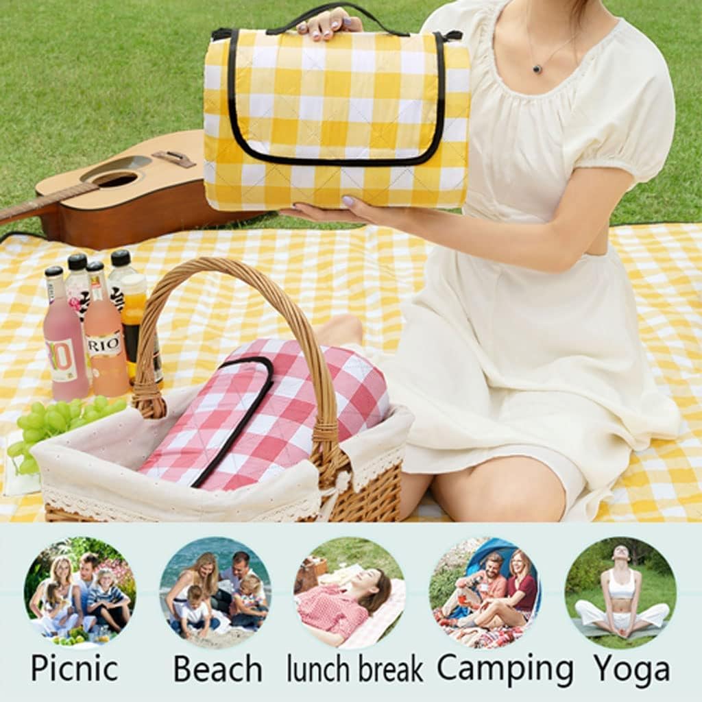 Portable Picnic Blanket,Waterproof Picnic Mat,Picnic Blankets Machine Washable,Camping Blanket With Waterproof Backing,Foldable Outdoor Beach Blanket,for Family Picnic Camping Hiking Park ( Color : St