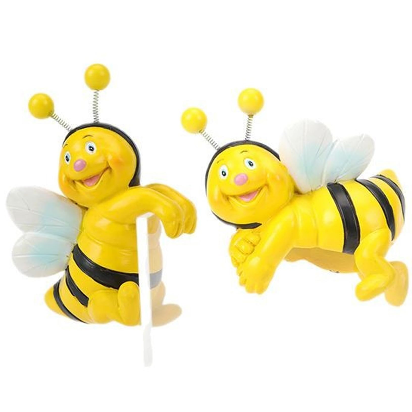 Nyutcwe 2Pcs Garden Statues, Hanging Cute Bee Figurine, Waterproof Resin Flower Pot Hugger For Lawn Yard Patio Outdoor Garden Statues