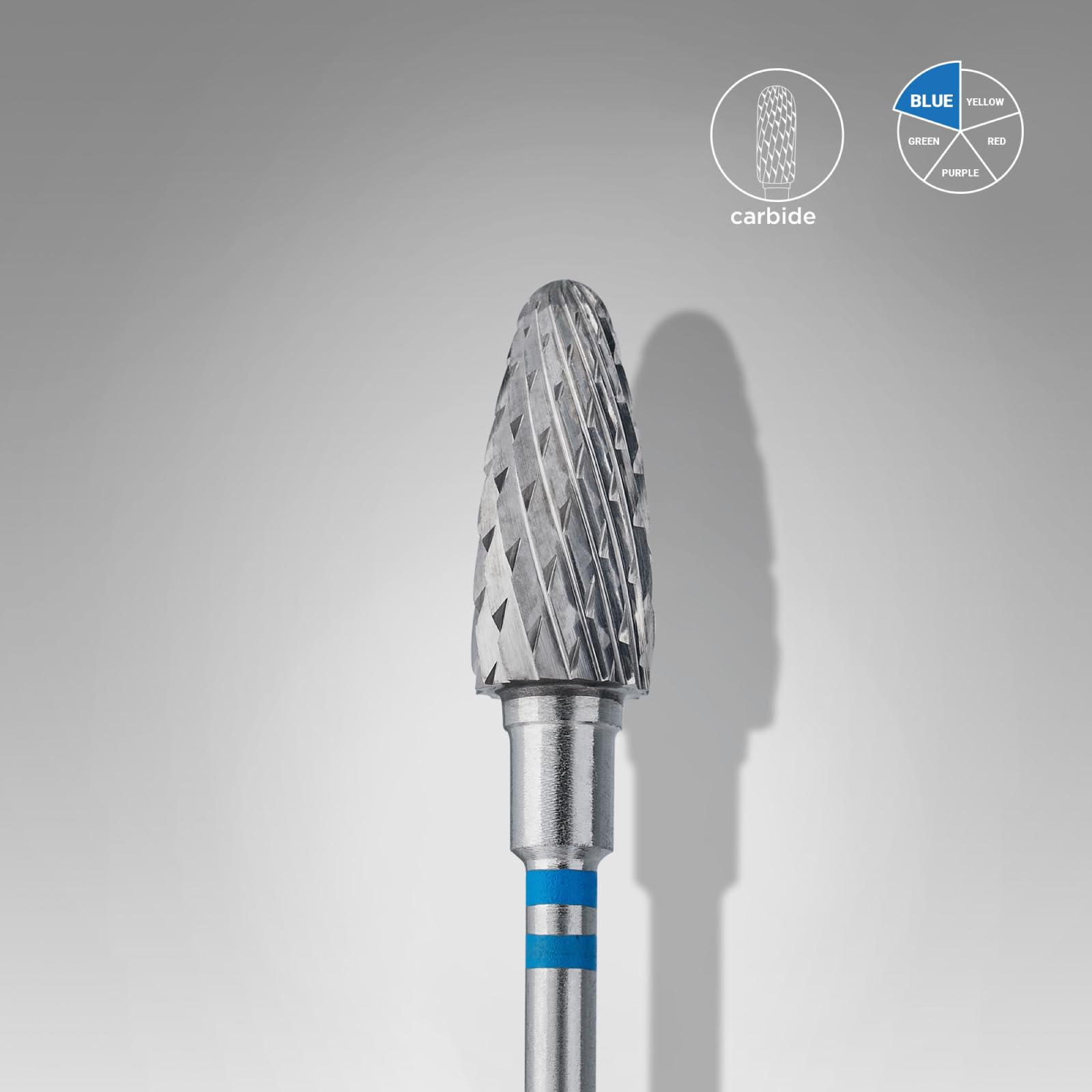 STALEKS PRO Punta da trapano in carburo/lima rotante per mancini Blue Corn 6mm