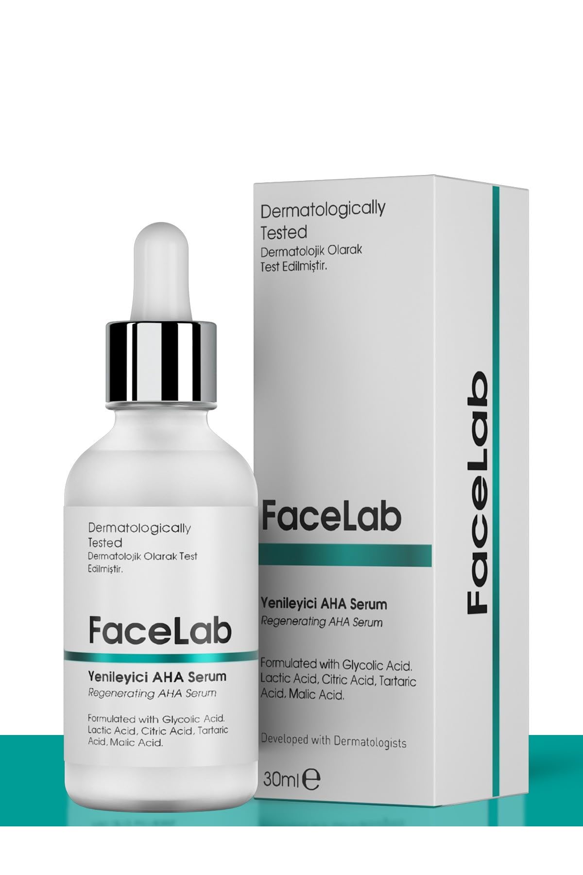 Facelab Yenileyici, Gözenek Sıkılaştırıcı ve Cilt Tonu Eşitleyici Aha Peeling Serumu 30 ml