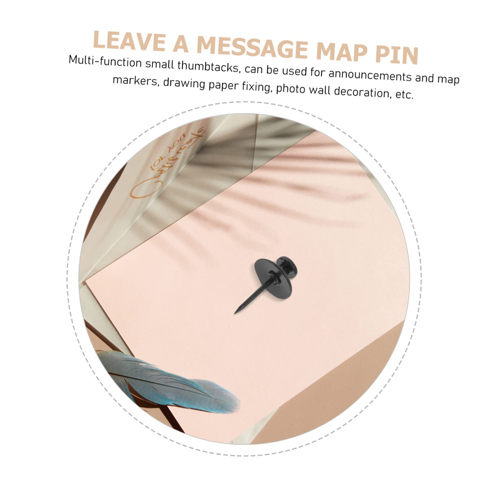 NUOBESTY 120stücke Kreative Pushpins Mit Flachem Kopf Vielseitige Pinnwandnadeln Zur Dekoration Von Foto-wänden Für Büro Und Handwerksprojekte Für Korkplatten Und Geographische