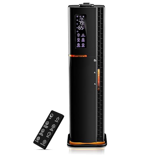 2.64Gal Humidifiers for Bedroom Large Room, Warm and Cool Mist up to 500ft², Top Fill Diffuser Ambient Light, 3 Mist Modes, 24H Timer, 35dB Quiet Humidifier for Home Office Plant