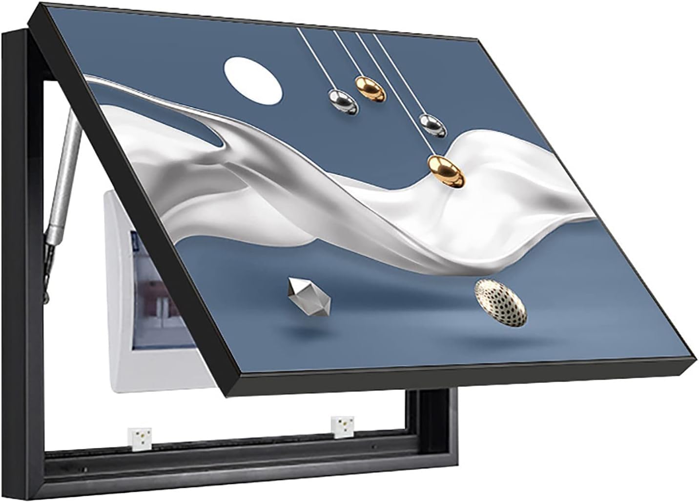 Cubierta decorativa para caja de medidor eléctrico, diseño moderno de caja de interruptores, clase energética A, elegante decoración de panel eléctrico, uso doméstico y oficina