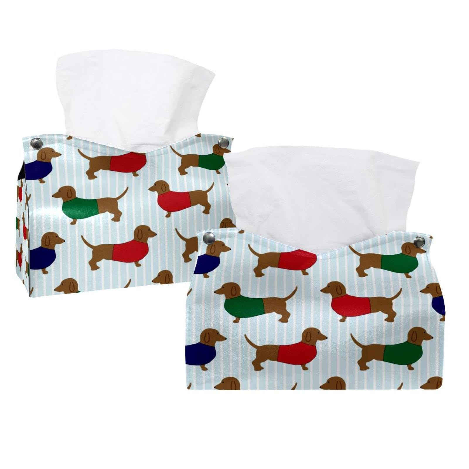 Amazon.com: 2 Pack Dachshund Dog Tissue Box Cover,Tissue Box Cover