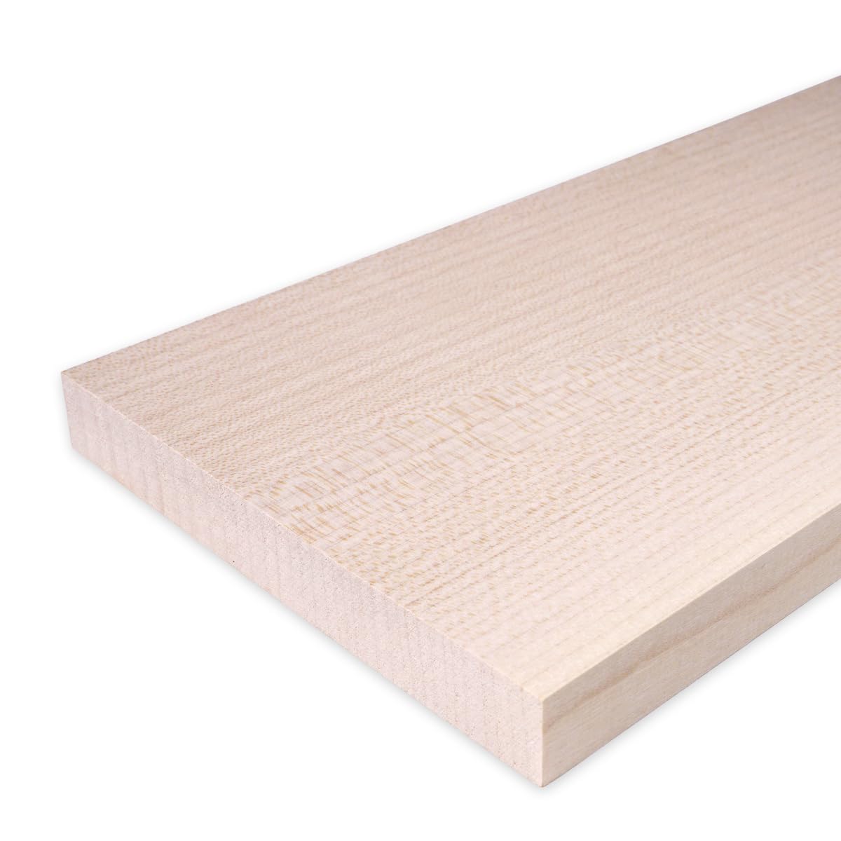 Massivholz-Zuschnitt in Ahorn | 1 Platte | 450 x 150 x 20 mm | Ideal für Bastel- und Sägearbeiten sowie Modell- und Möbelbau
