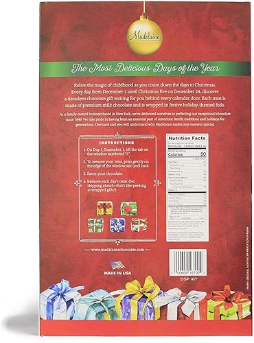 Miniatura 6 de Madelaine Chocolate 2023 A Holly Jolly Christmas Countdown Advent Calendar Filled With 24 Assorted Milk Chocolate Holiday Treats - 3 Pack of